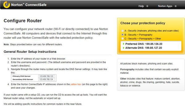 connectsafe Blok porno en geweld