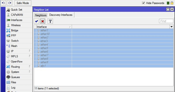 no-discover4 MAC discovery
