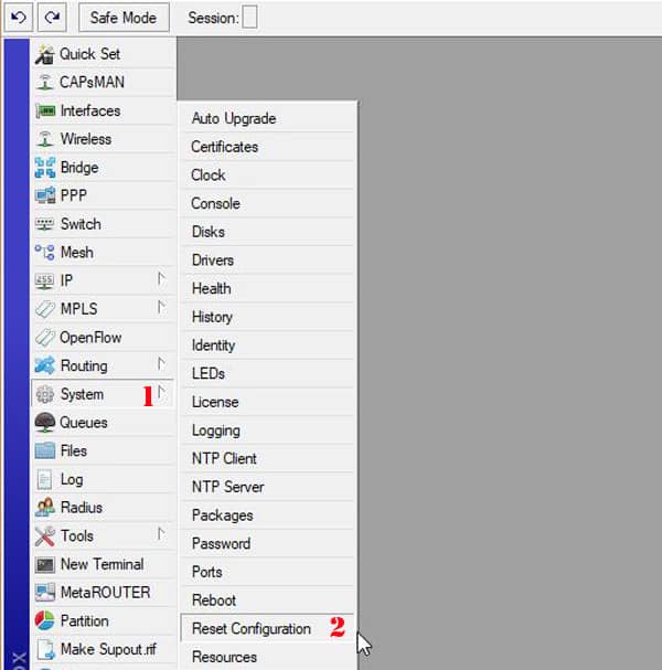 resetconfig1 mikrotik reset