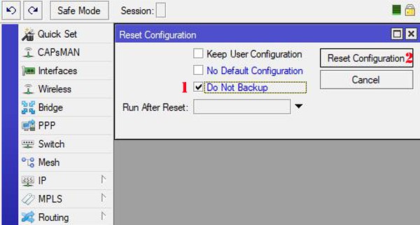 resetconfig5 mikrotik reset
