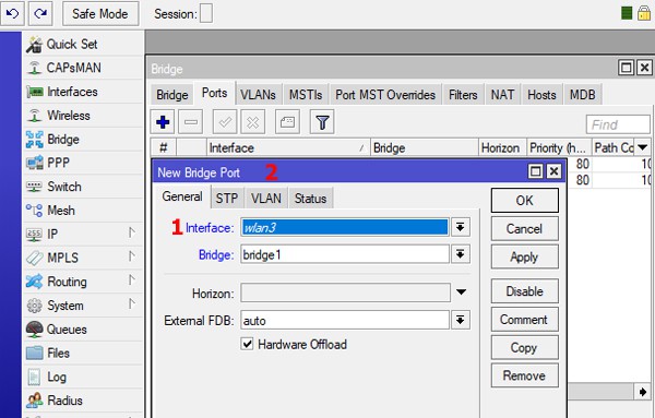 groove-vlan20 mikrotik groove vlan
