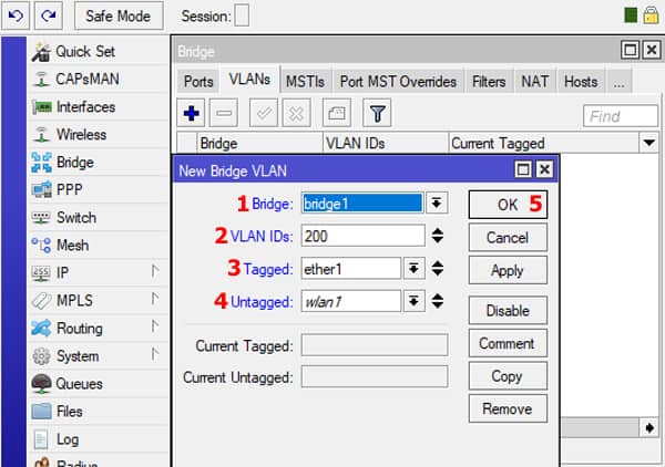 groove-vlan26 mikrotik groove vlan
