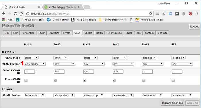 port-based-vlan2 port based vlan