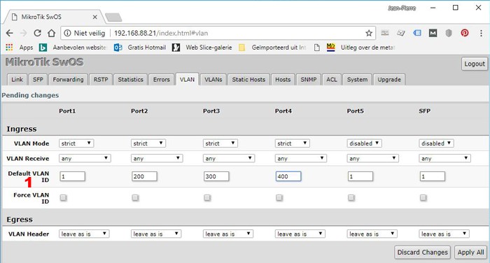 port-based-vlan3 port based vlan