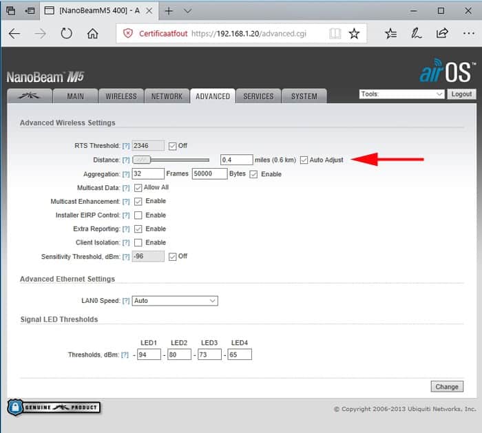 ubnt-point-to-point10 Nanobeam M5 point to point