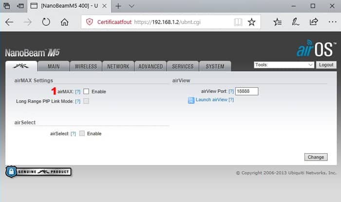 ubnt-point-to-point15 Nanobeam M5 point to point