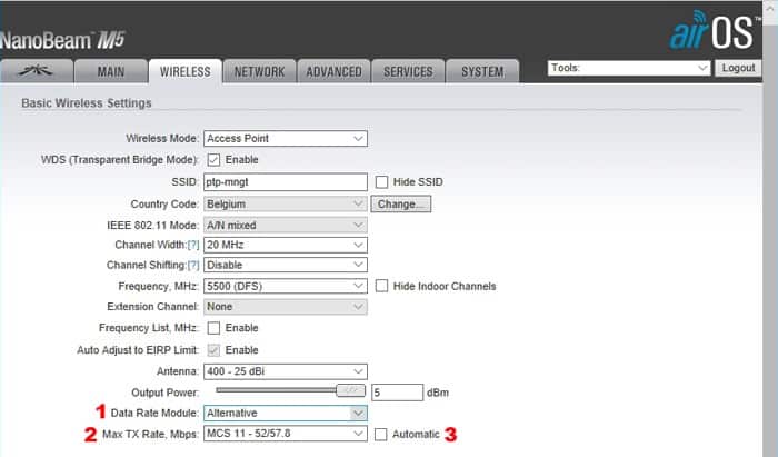 ubnt-point-to-point6c wifi verbinding