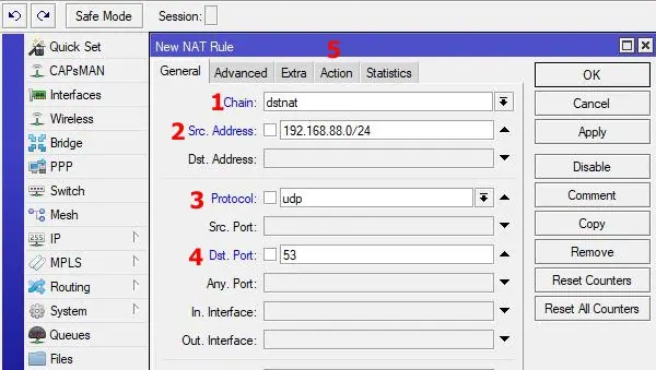 forceer clients om specifieke dns-servers te gebruiken.