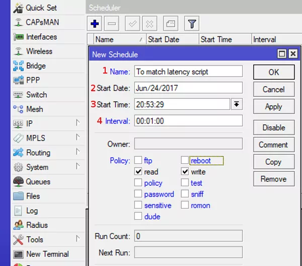 mikrotik email bij hoge latentie