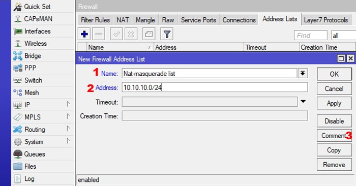 mikrotik address list of address lists mikrotik address list of address lists