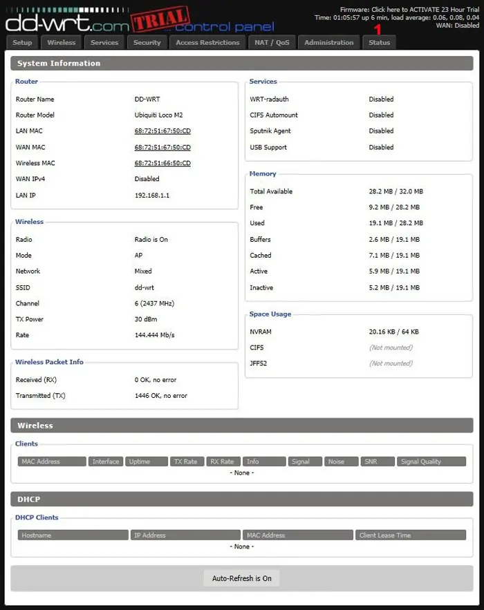 dd-wrt setup