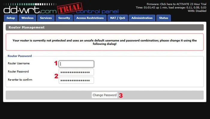 dd-wrt setup